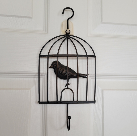 Other - Farmhouse Half Bird Cage Wall Art or Garden Decor w/Hook